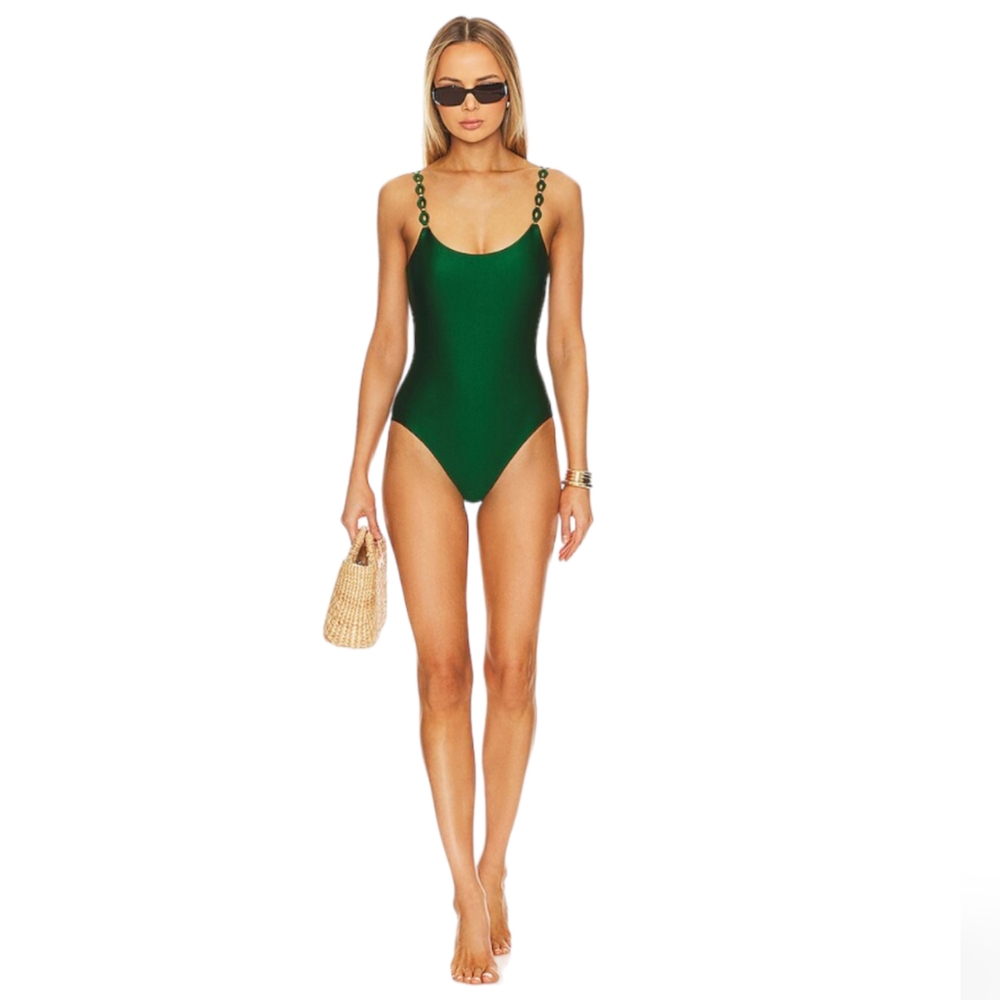 Zimmermann Green One Piece Swimsuit